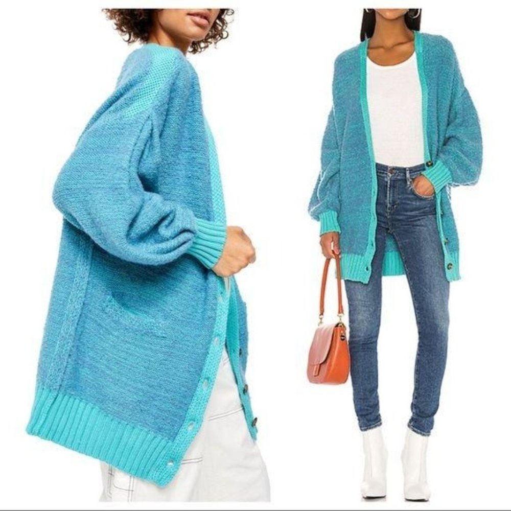 FREE PEOPLE Snow Drop Oversized CARDIGAN
